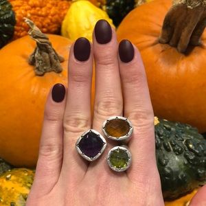 REBECCA Italy Jewelry Tropezienne Three Gem Ring